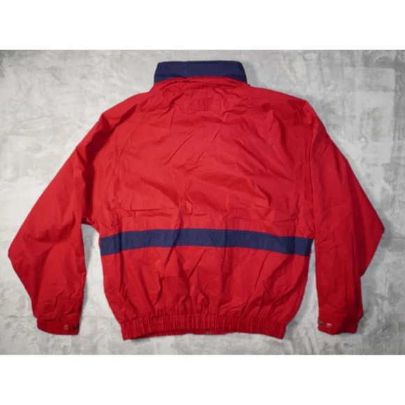 VTG Anheuser Busch Coachs Jacket Mens Red Medium Made in USA Beer Eagle Logo - Picture 11 of 13